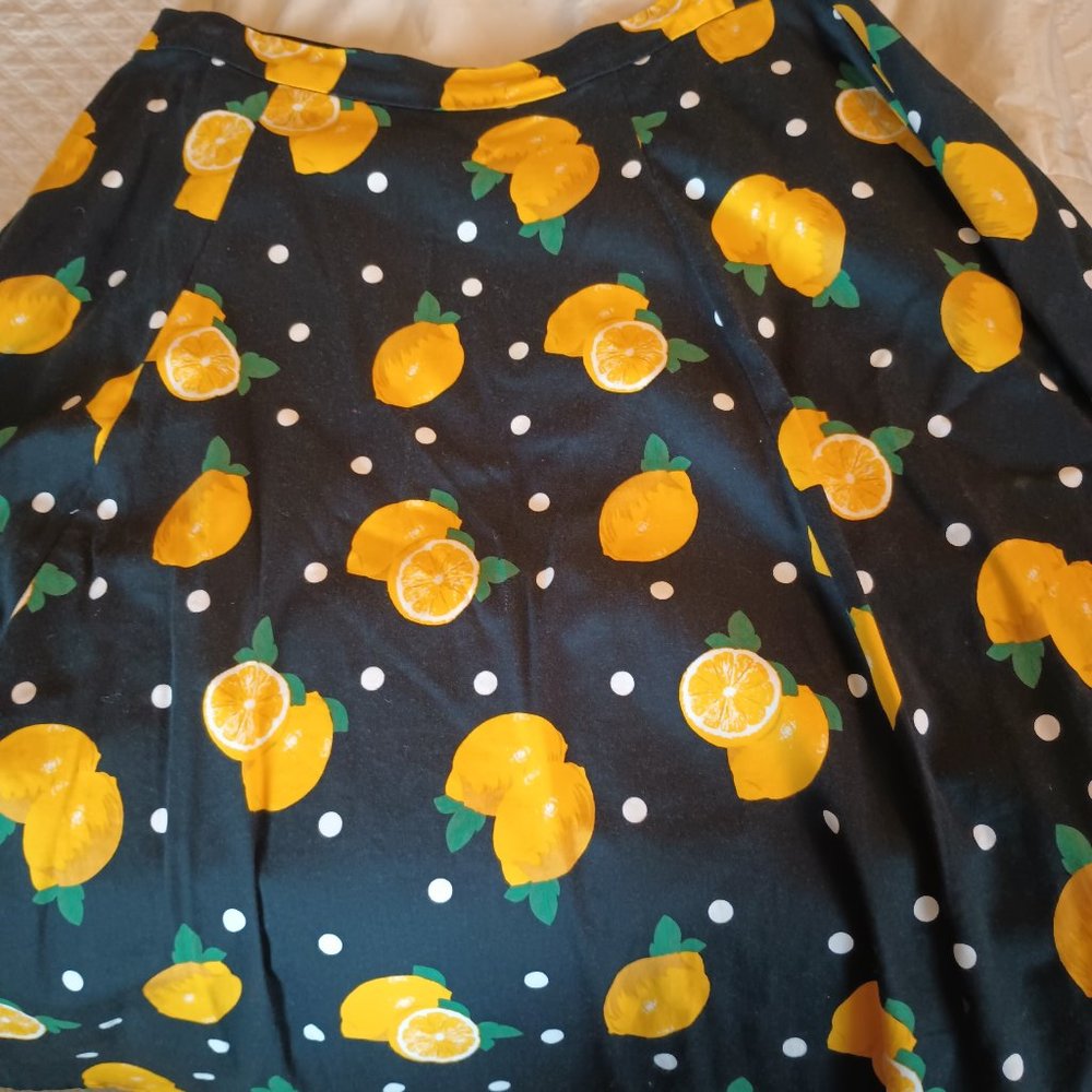 Collectif lemon swing skirt size 18